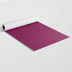 Mud Cloth in Raspberry Yoga Mat Gallery Image 2