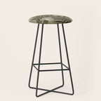 Whimsical Florals / Cream & Green Stool Gallery Image 1