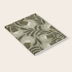 Whimsical Florals / Cream & Green Notebook Gallery Image 2