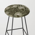 Whimsical Florals / Cream & Green Stool Gallery Image 2