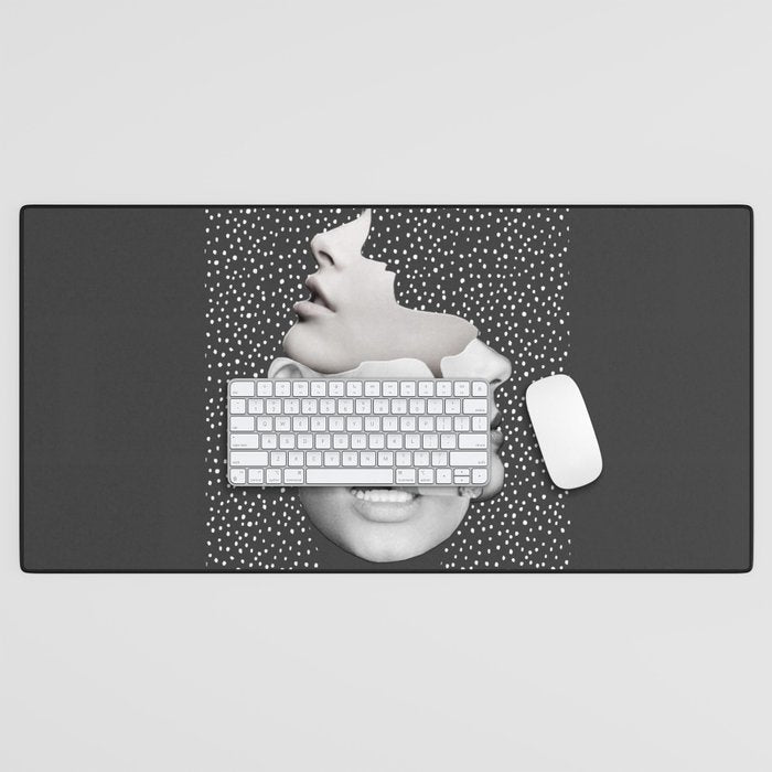 collage art / Faces 2 Desk Mat Gallery Image 1