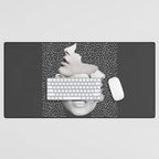 collage art / Faces 2 Desk Mat Gallery Image 1
