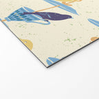 Garden Bird feeding antique white Welcome Mat Gallery Image 2