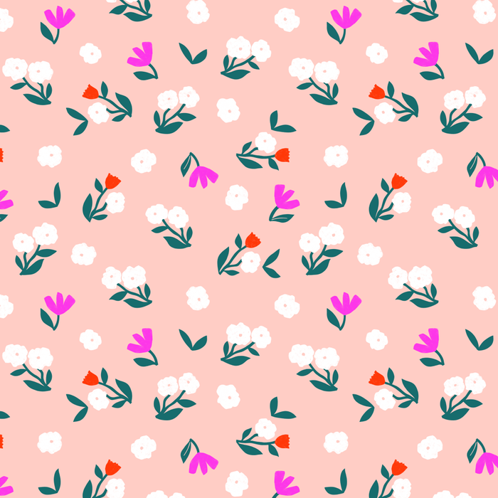 Dainty Blooms Pattern - Pink Coffee Mug Gallery Image 2