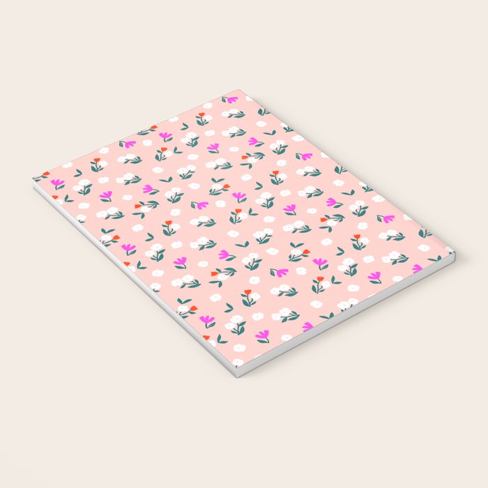 Dainty Blooms Pattern - Pink Notebook Gallery Image 3