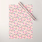 Dainty Blooms Pattern - Pink Wrapping Paper Gallery Image 1