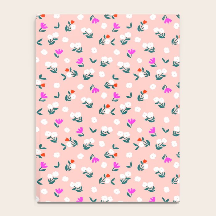Dainty Blooms Pattern - Pink Notebook Gallery Image 4