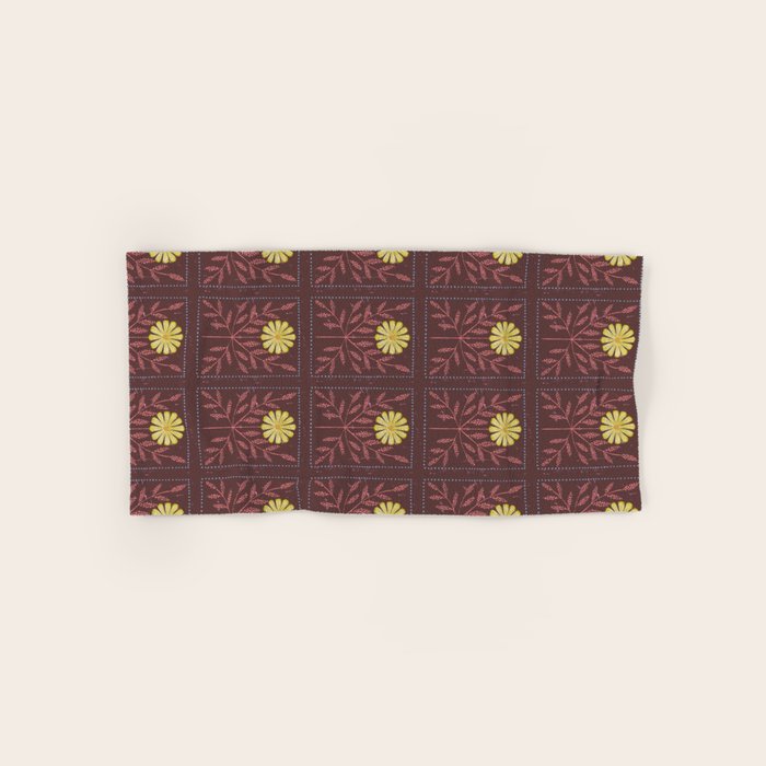 Daisy Tile Bath Towel Gallery Image 1