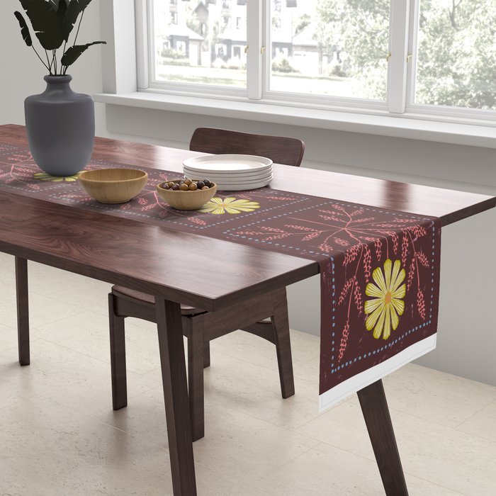 Daisy Tile Table Runner Gallery Image 2