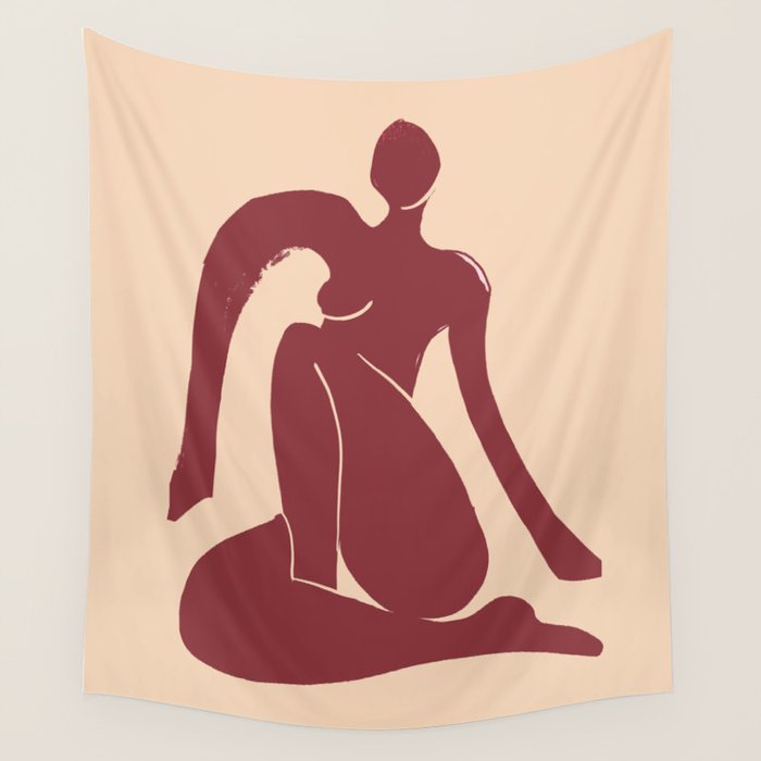 Abstract Art Female Figure 30 Wall Tapestry Gallery Image 4