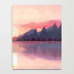Morning Sunshine over the Peaceful Mountain Lake Notebook Gallery Image 4
