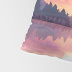 Morning Sunshine over the Peaceful Mountain Lake Pillow Sham Gallery Image 4