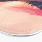Morning Sunshine over the Peaceful Mountain Lake Bath Mat Gallery Image 3