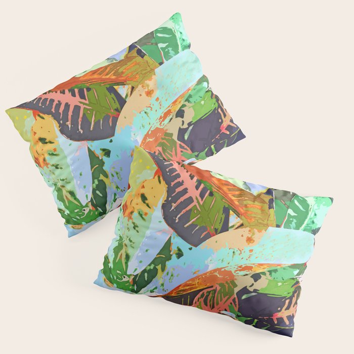 Jungle Plants Pillow Sham Gallery Image 1