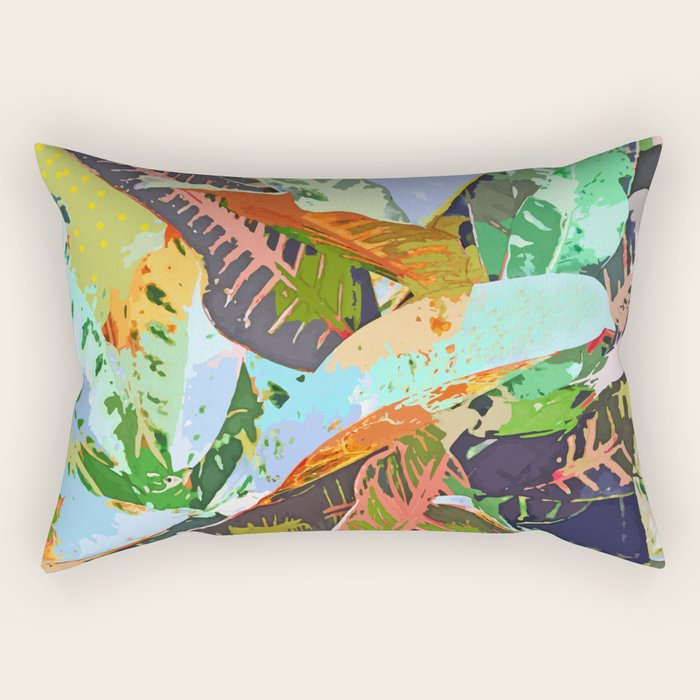 Jungle Plants Rectangular Pillow Gallery Image 1