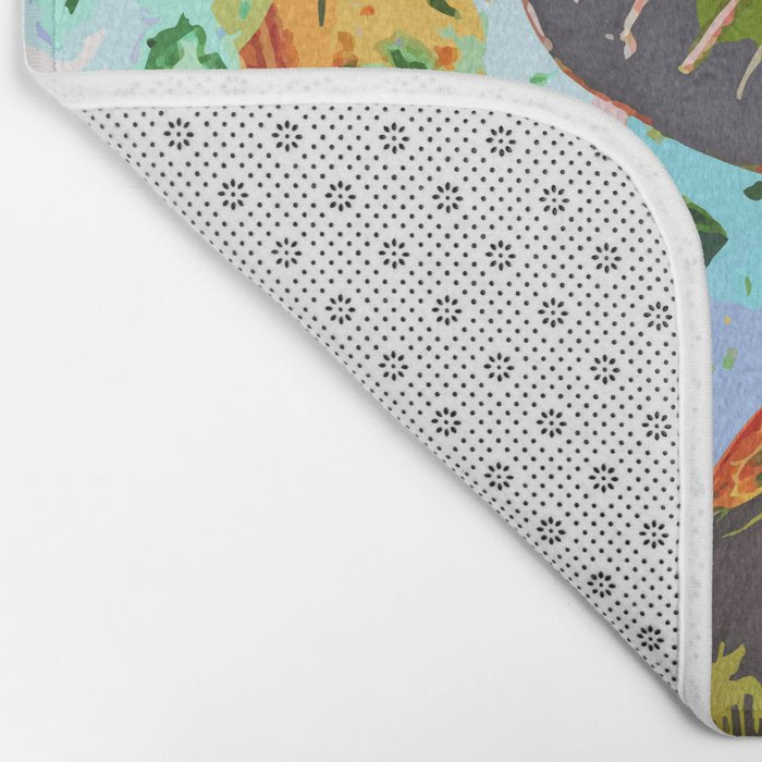 Jungle Plants Bath Mat Gallery Image 2