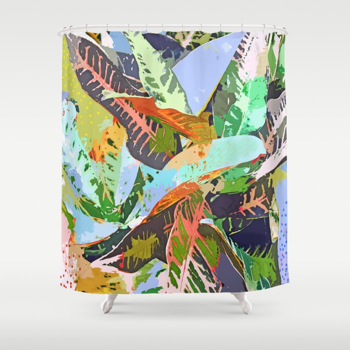 Jungle Plants Shower Curtain Gallery Image 1