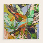 Jungle Plants Wood Wall Art Gallery Image 1
