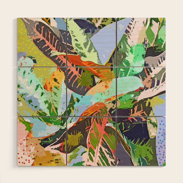 Jungle Plants Wood Wall Art Gallery Image 1