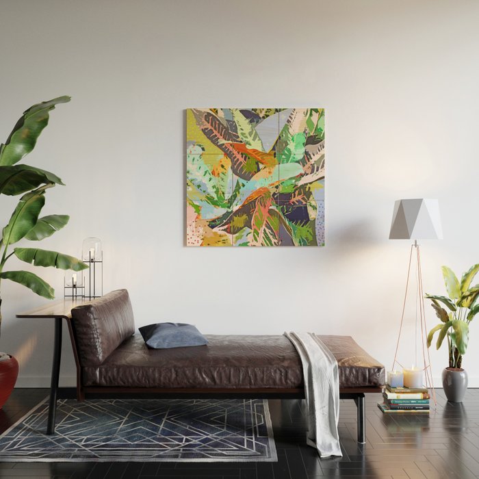 Jungle Plants Wood Wall Art Gallery Image 2