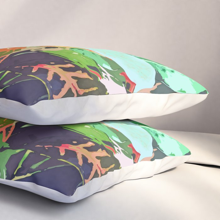 Jungle Plants Pillow Sham Gallery Image 3