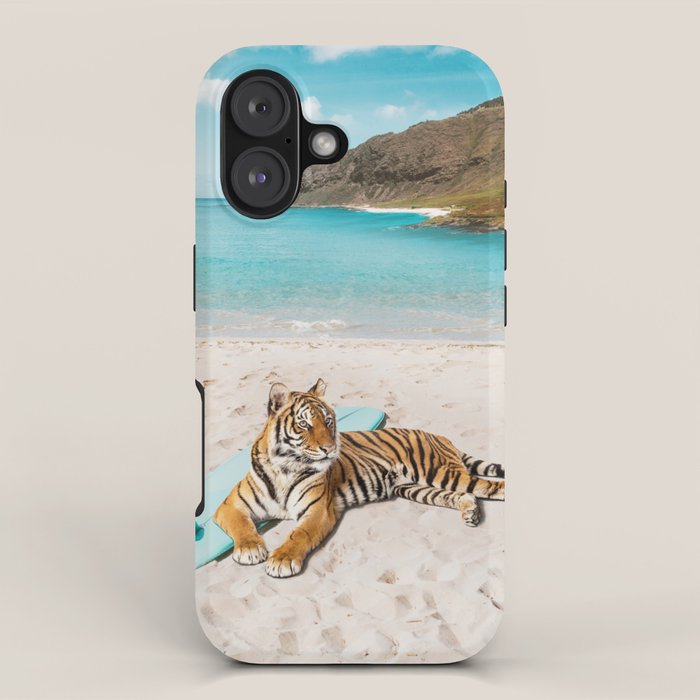 Tiger's Surf Beach iPhone Case Gallery Image 1