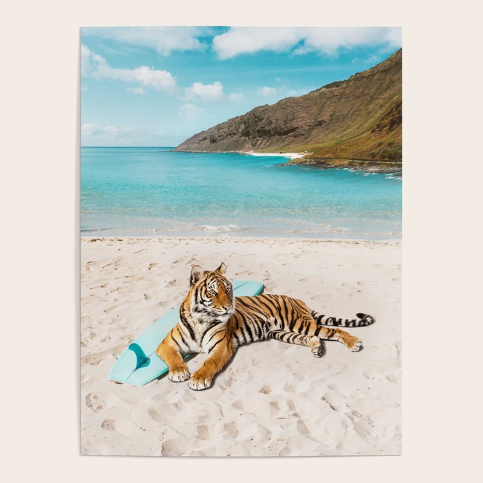 Tiger's Surf Beach Poster Gallery Image 1