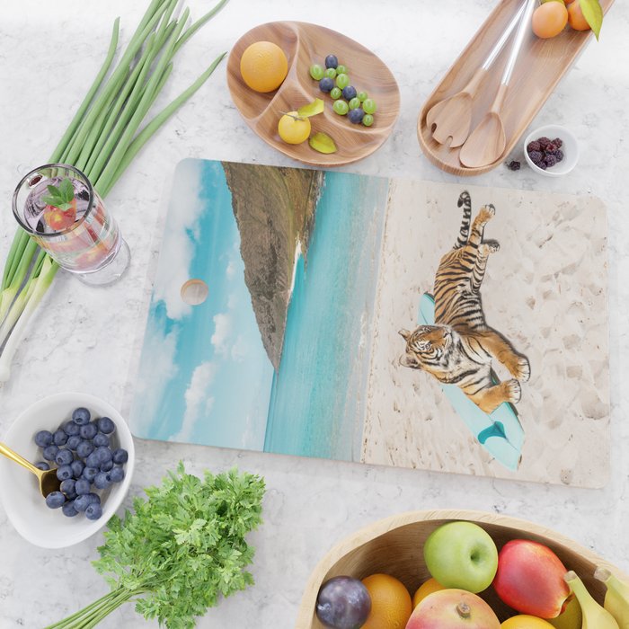 Tiger's Surf Beach Cutting Board Gallery Image 2