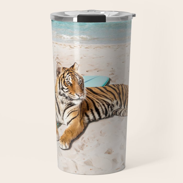 Tiger's Surf Beach Travel Mug Gallery Image 1