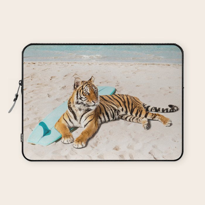 Tiger's Surf Beach Laptop Sleeve Gallery Image 1
