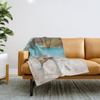Tiger's Surf Beach Throw Blanket Gallery Image 1