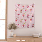 Glam Cocktails Theme Wall Tapestry Gallery Image 2