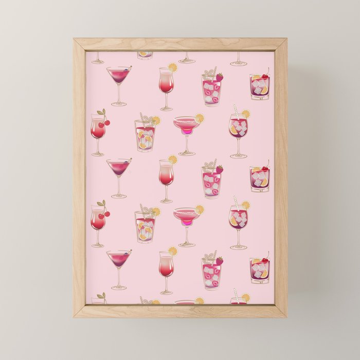 Glam Cocktails Theme Mini Art Print Gallery Image 1