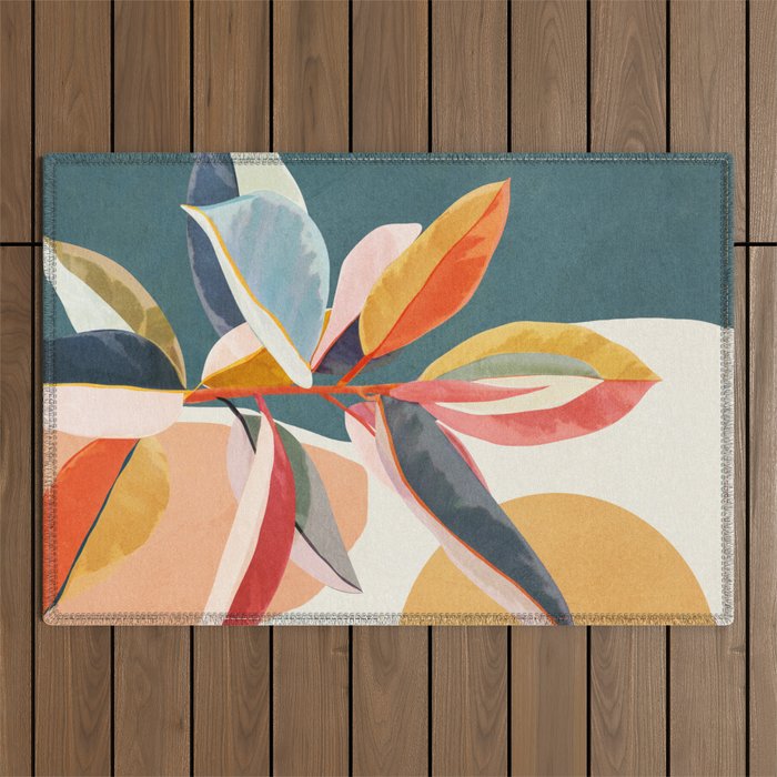 Colorful Branching Out 01 Outdoor Rug Gallery Image 1