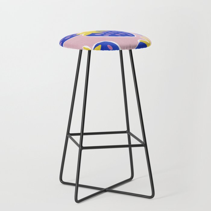 Blue Strawberries Stool Gallery Image 1