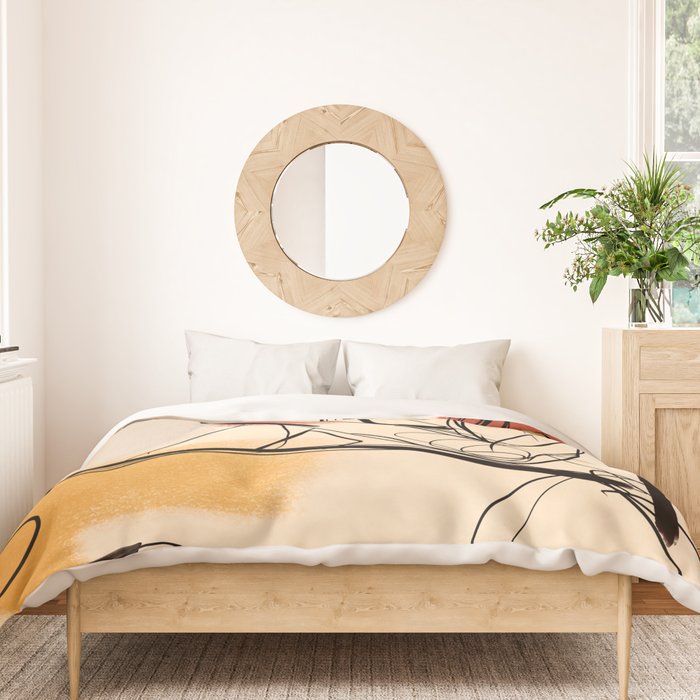 Female Figure Line Art 7 Duvet Cover Gallery Image 3