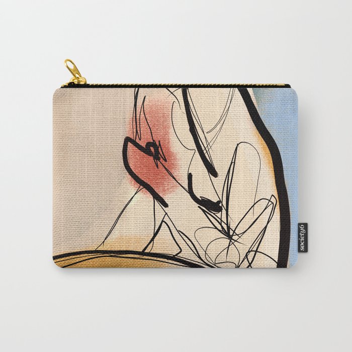 Female Figure Line Art 7 Carry All Pouch Gallery Image 1