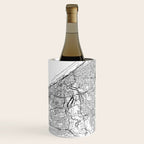 Cleveland White Map Wine Chiller Gallery Image 1