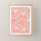 Origami Fortune Teller in Pastel Pink Mini Art Print Gallery Image 1