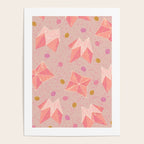 Origami Fortune Teller in Pastel Pink Poster Gallery Image 4