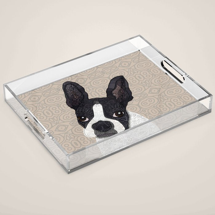 Boston Terrier 2015 Acrylic Tray Gallery Image 1