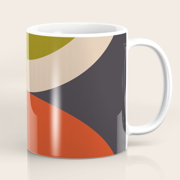 mid century bauhaus geometric large 3 Coffee Mug Gallery Image 1