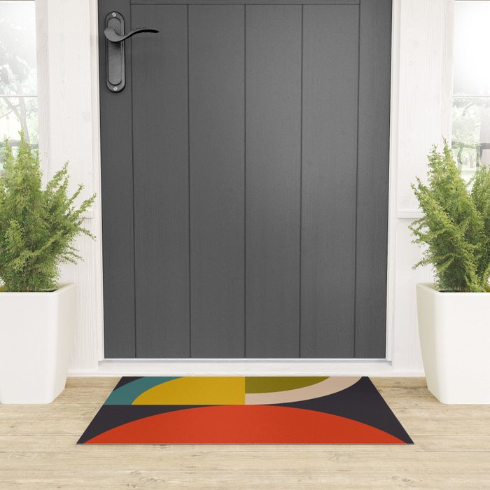 mid century bauhaus geometric large 3 Welcome Mat Gallery Image 3