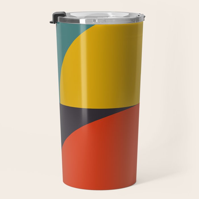 mid century bauhaus geometric large 3 Travel Mug Gallery Image 3