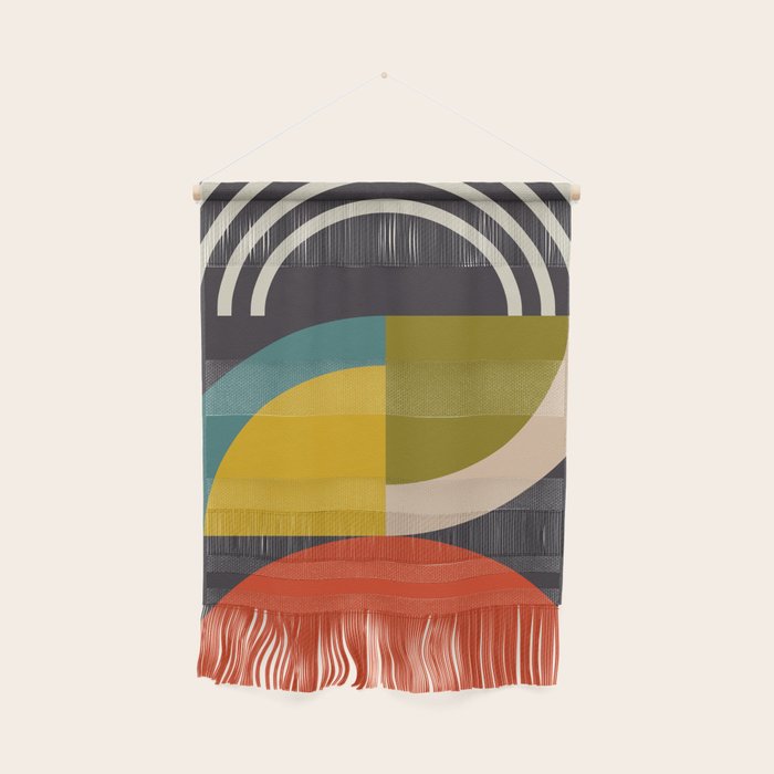 mid century bauhaus geometric large 3 Wall Hanging Gallery Image 1