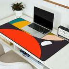 mid century bauhaus geometric large 3 Desk Mat Gallery Image 2