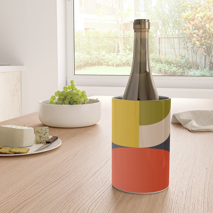 mid century bauhaus geometric large 3 Wine Chiller Gallery Image 4