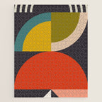 mid century bauhaus geometric large 3 Jigsaw Puzzle Gallery Image 1
