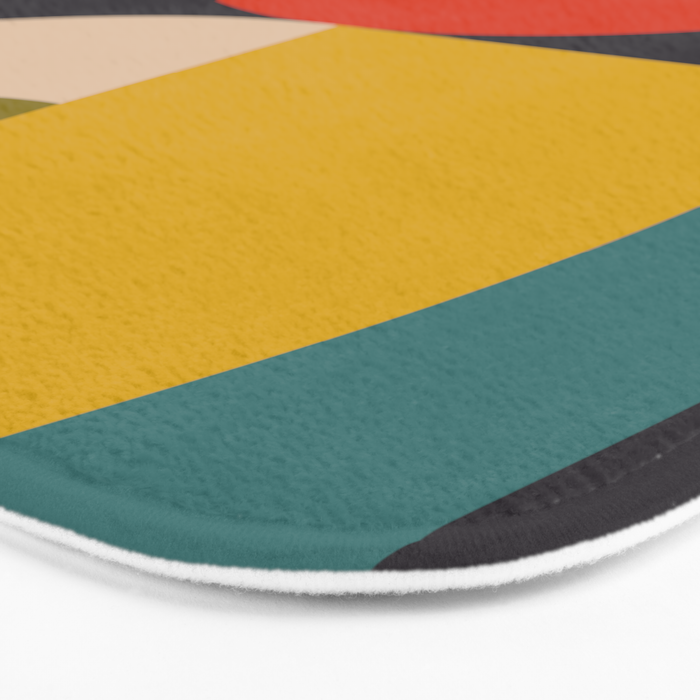 mid century bauhaus geometric large 3 Bath Mat Gallery Image 3