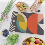 mid century bauhaus geometric large 3 Cutting Board Gallery Image 2